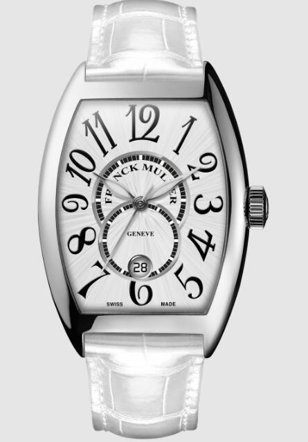 Franck Muller Cintree Curvex Nuance Replica Watch Cheap Price 5850 SC DT NUANCE White alligator strap